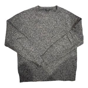 J.Crew crewneck 100% lambswool men’s size medium Heather black